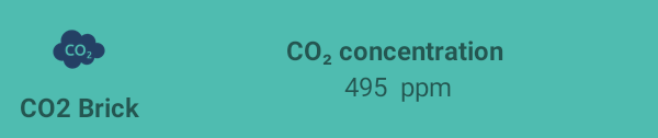 Quando Il Sensore CO2 è Connesso Al BLE-B, La MakeApp Mostrerà La Sua Misurazione Relativa Alla Concentrazione Di CO2